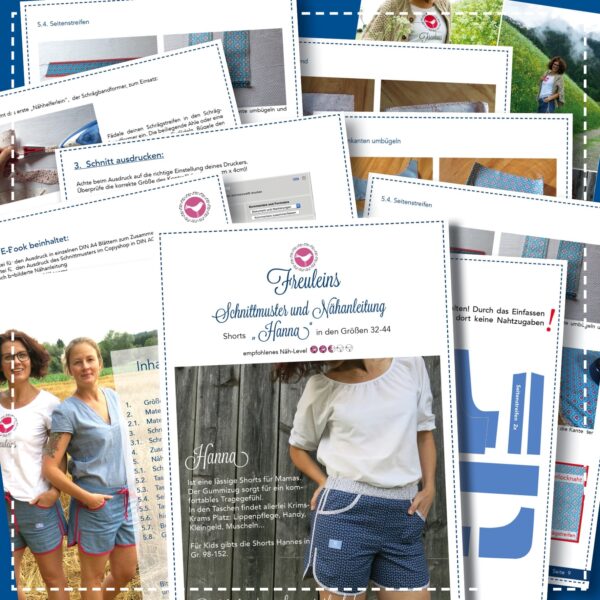 Shorts Hanna in Gr. 34-44 - Schnittmuster und Nähanleitung