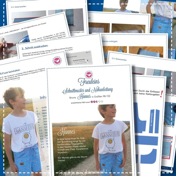 shorts_Hannes-2 Shorts Hannes in Gr. 98-152 - Schnittmuster und Nähanleitung