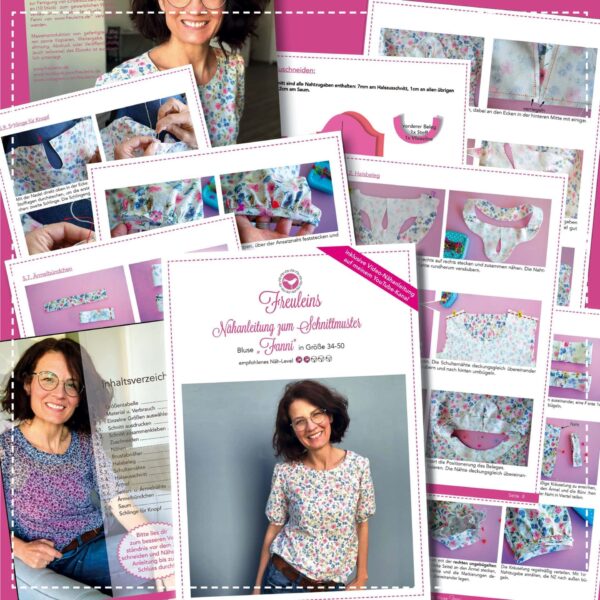 Bluse Fanni Bluse Fanni Gr. 34-50 - Schnittmuster und Nähanleitung