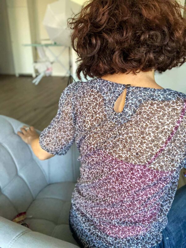 BluseFanni-4 Bluse Fanni Gr. 34-50 - Schnittmuster und Nähanleitung