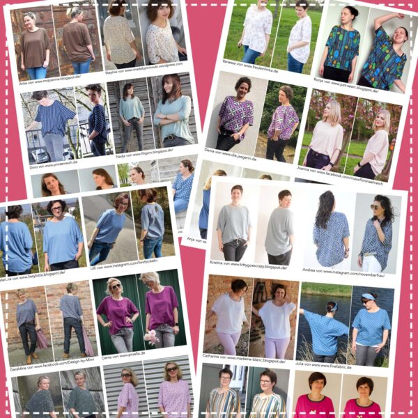 Jolanda-2 Shirt Jolanda in Gr. S-XL - Papierschnittmuster