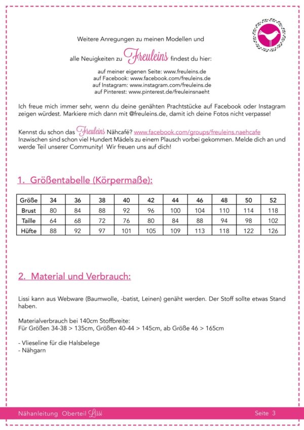Lissi_Naehanleitung_TOP3 Bluse Lissi - Schnittmuster und Nähanleitung