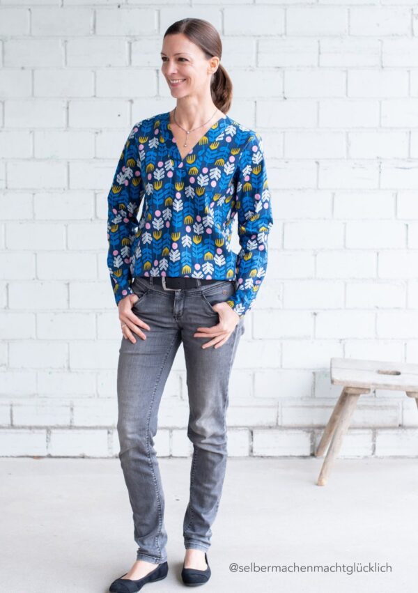 Naehteam-fuer-Web2 Hemdbluse Valetta in Gr. 34-50 - Schnittmuster und Nähanleitung