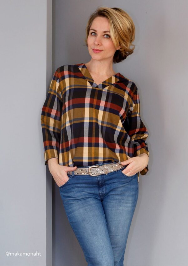 Naehteam-fuer-Web4 Hemdbluse Valetta in Gr. 34-50 - Schnittmuster und Nähanleitung