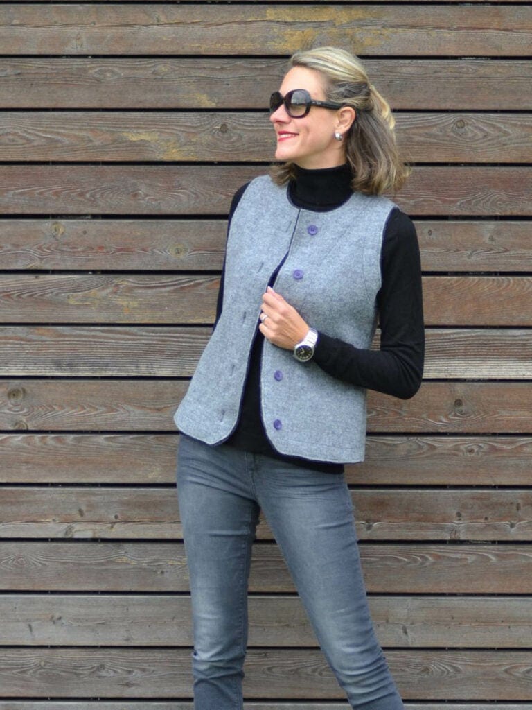 Weste Nelly in Gr. XS-XL - Schnittmuster und Nähanleitung