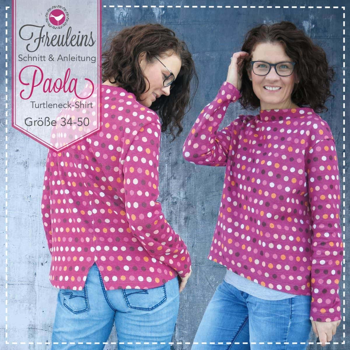 Turtleneck Shirt Paola in Gr. 34-50