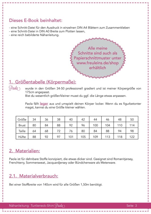 ShirtPaola-3 Turtleneck Shirt Paola in Gr. 34-50