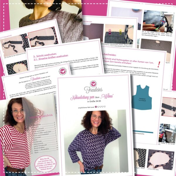Shirt Wilma Shirt Wilma Gr. 34-50 - Schnittmuster und Nähanleitung