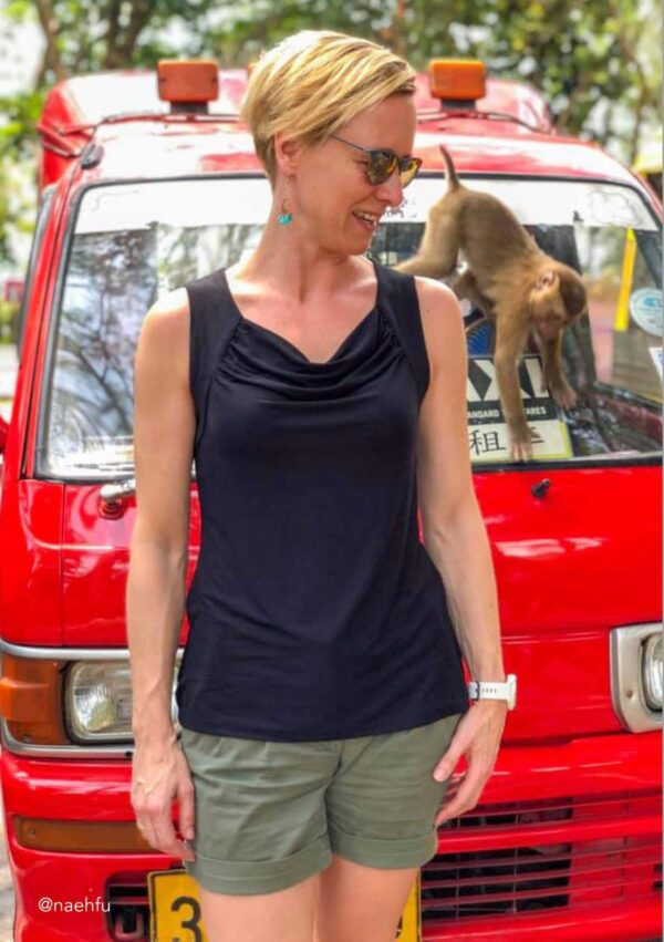 Wasserfall-Shirt Rosa Wasserfall-Shirt Rosa in Gr. 34-50