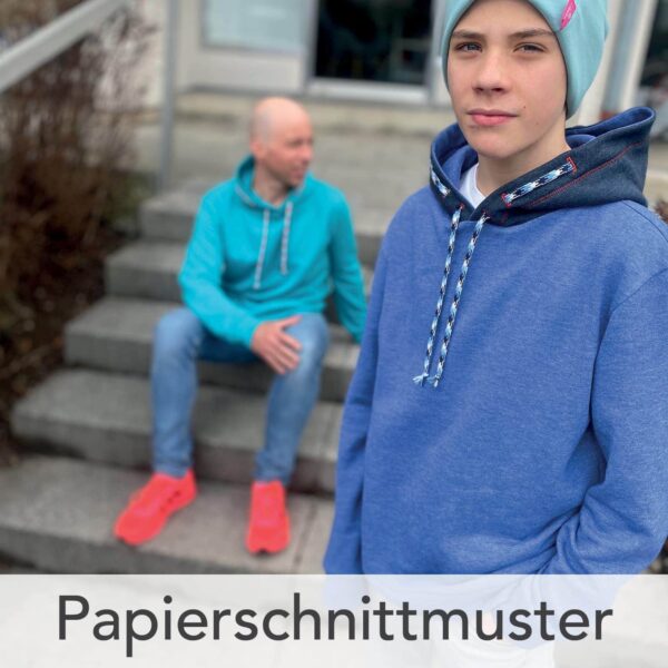 hoodie for two kids Papierschnittmuster