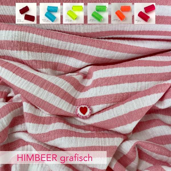 Naehpaket-Musselintuch-himbeer-grafisch Naehpaket-Musselintuch-himbeer-grafisch