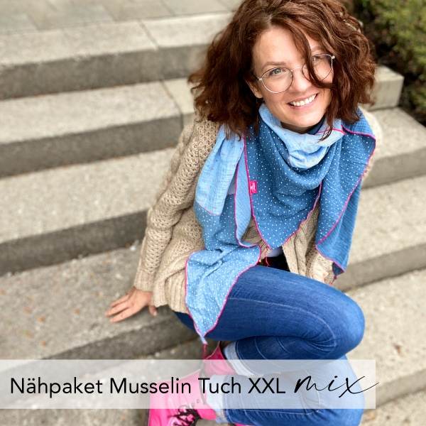 Naehpaket-Musselintuch-mix Nähpaket Musselin-Tuch XXL mix