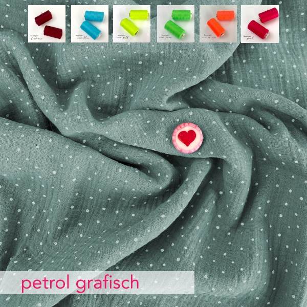 Naehpaket-Musselintuch-petrol-grafisch Naehpaket-Musselintuch-petrol-grafisch
