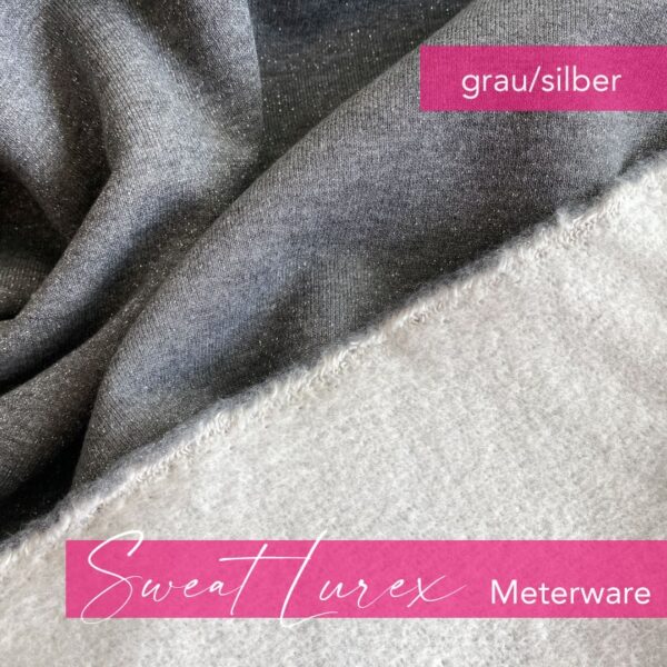 LUREX Sweat grau - Meterware