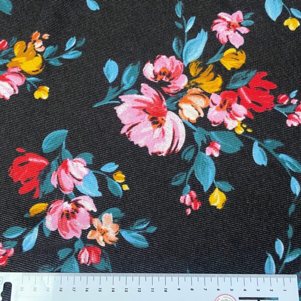 kuscheliger sweat schwarz big flower2 kuscheliger sweat schwarz big flower2