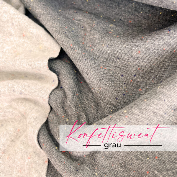 Konfettisweat-Grau Konfettisweat-Grau