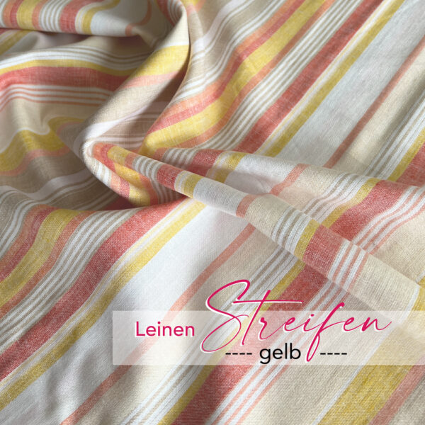 Leinen-Streifen-gelb Leinen Streifen gelb