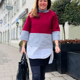 Pullover Poncho Walküre