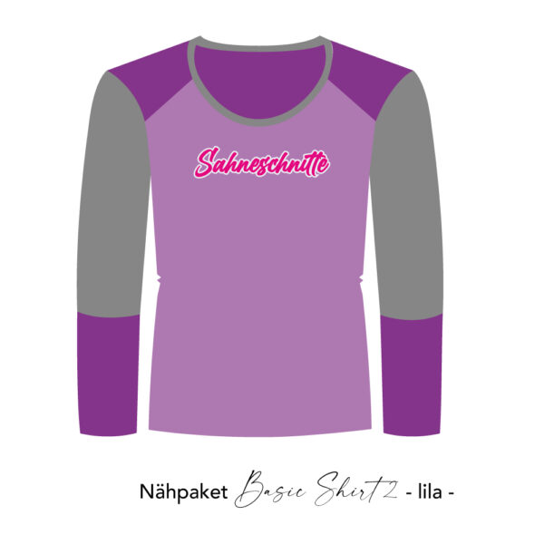 Nähpaket-Basic-Shirt2-lila- Nähpaket-Basic-Shirt2-lila-