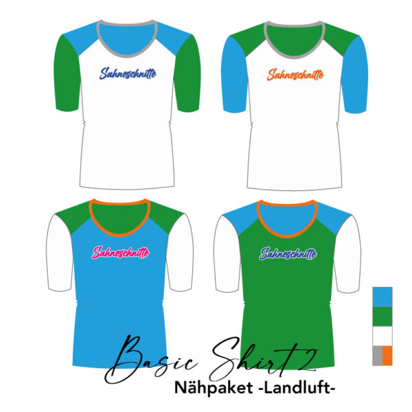 Nähpaket Basic Shirt2 -Landluft-