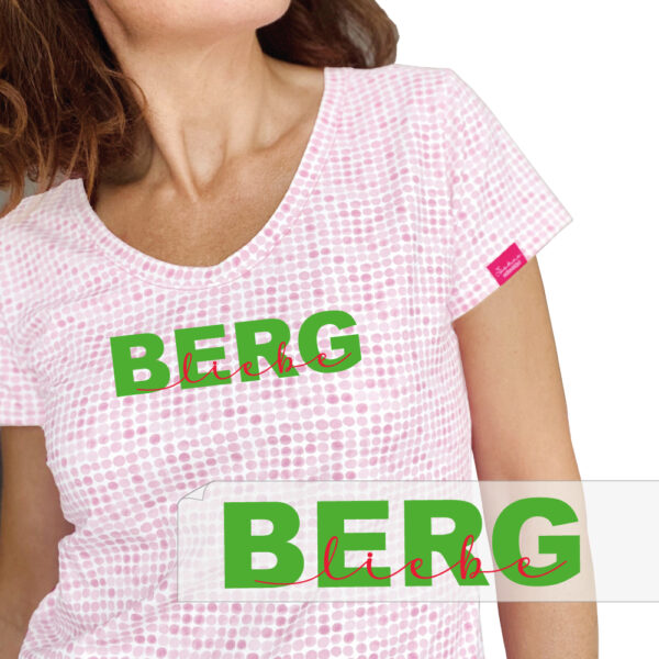 Bügelbild Bergliebe grün