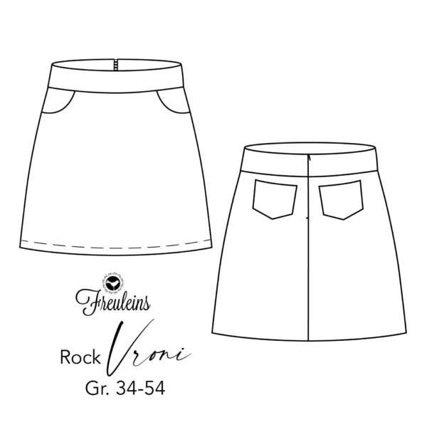 Rock Vroni - Papierschnittmuster Gr. 34-54