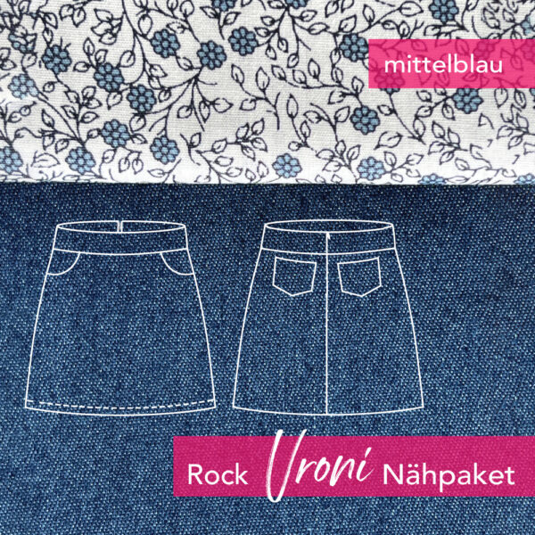 Nähpaket Rock Vroni -jeans-