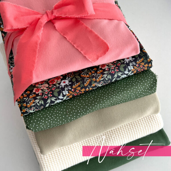 1 Nähset 1 - tanne/creme/koralle