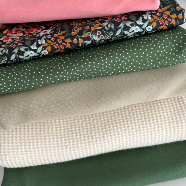 111 Nähset 1 - tanne/creme/koralle