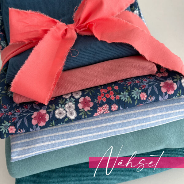 2 Nähset 2 - petrol/koralle