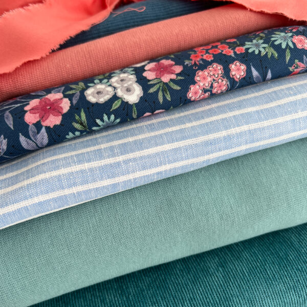 22 Nähset 2 - petrol/koralle