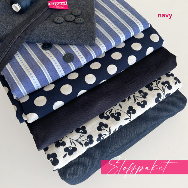 navy1 Stoffpaket navy
