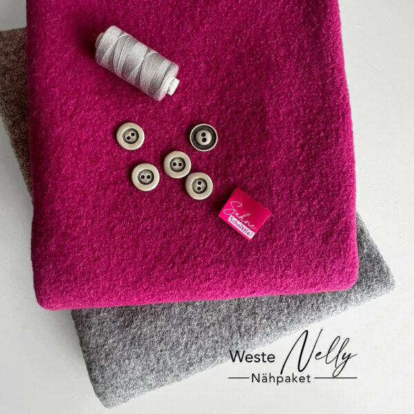 pink Nähpaket Weste Nelly, pink