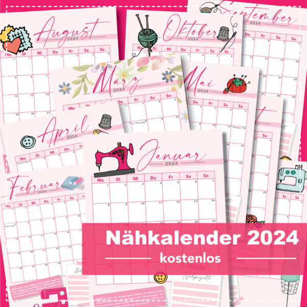 Nähkalender - kostenlos-