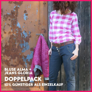 Schnittmuster Bundle Bluse Alma + Jeans Gloria Download