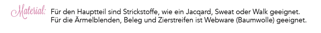 Betty Materialempfehlungen 