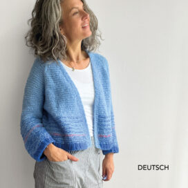 Strickanleitung Cardigan Joori Cover deutsch