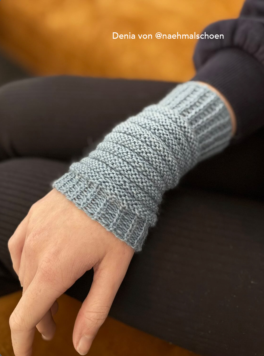 stulpen strickanleitung2 Häkelarmwärmer in mintgrün, modisch und warm.