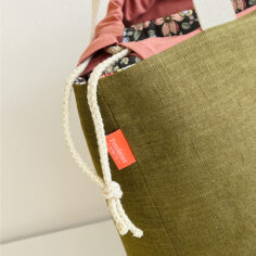 projekttaschen, oliv/rosé